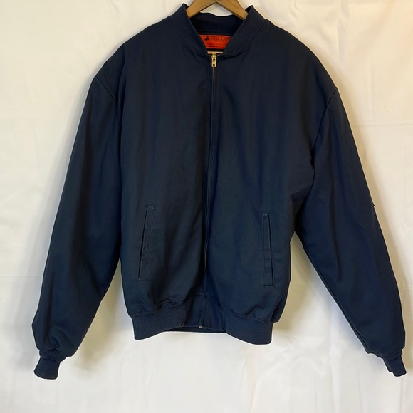 Red Kap Jackets & Coats Mens Lrg Navy Workerbomber Jacket Poshmark
